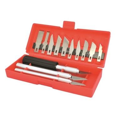 Hilka 17 pce Hobby Knife & Blade Set 73200017