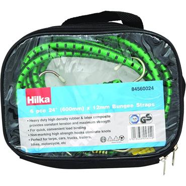 Hilka 24" Heavy Duty Bungee Straps 6 Pack 84560024