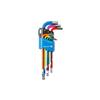 Hogert 9pce Hex Keys Set Long Arm Colour Coded HT1W806