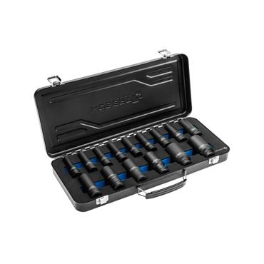 Hogert Impact Socket Set 15pcs 1/2" CrMo HT4R049