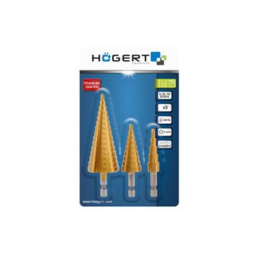 Hogert HT6D325 Step Drill Bit Set (3 Piece)