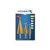 Hogert HT6D325 Step Drill Bit Set (3 Piece)