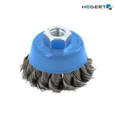 Hogert HT7D734 Disc Brush 65mm - M14 Steel Wire 0.5mm