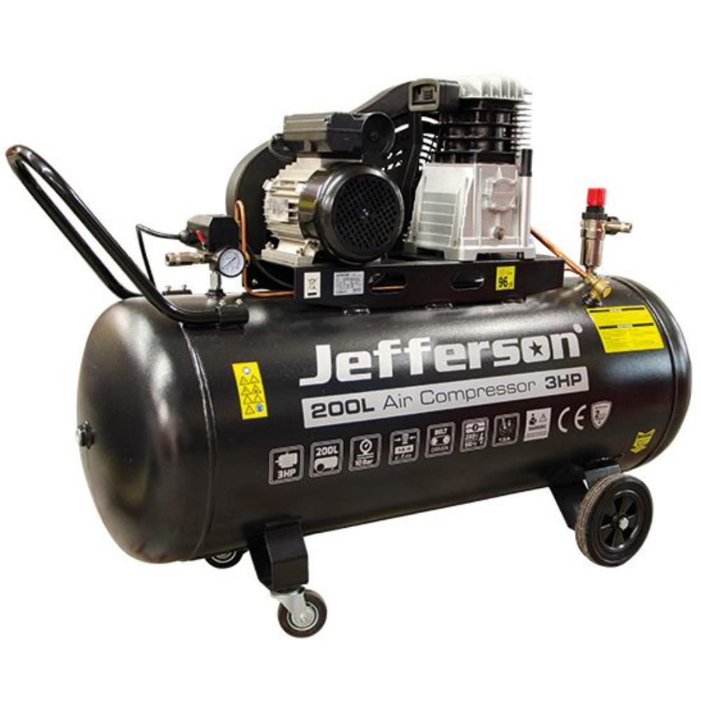 Jefferson 200L 3HP 10 Bar Compressor (230V) Toolfix Dundalk Co