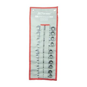 Jefferson 10 Piece Stubby Ratchet Spanner Set JEFCRSS10STB