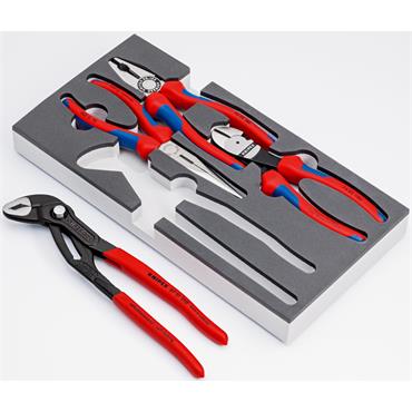Knipex 00 20 01 V15 4 Piece Basic Plier Set In Foam Tray
