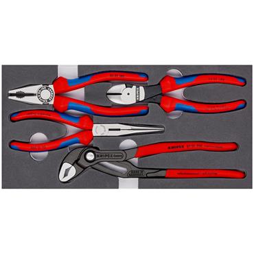 Knipex 00 20 01 V15 4 Piece Basic Plier Set In Foam Tray