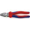 Knipex 02 02 200 SB High Leverage Multi-component Grip Combination Pliers