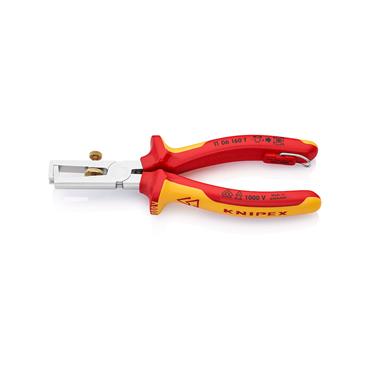 Knipex 11 06 160 T BK Tethered Multi-component Grip Stipping Pliers
