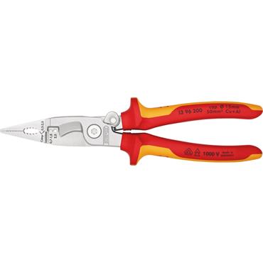 Knipex 13 96 200 SB Multi-component Grip Pliers for Electrical Installation