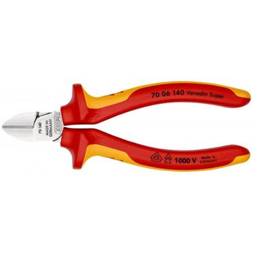 Knipex 70 06 140 SB Insulated Multi-component Grip Diagonal Cutter