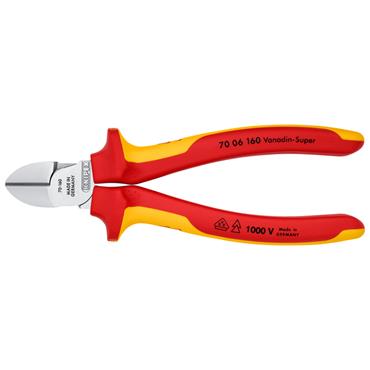 Knipex 70 06 160 SB Insulated Multi-component Grip Diagonal Cutter