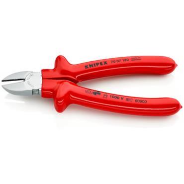 Knipex 70 07 180 Dipped VDE Diagonal Cutters 180mm