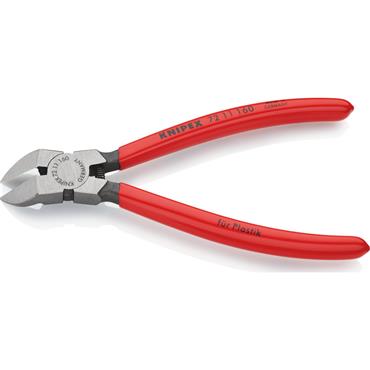 Knipex 72 11 160 SB Diagonal Cutter For Plastics - Plastic Coated 160mm
