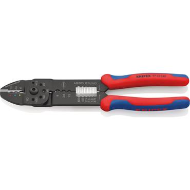 Knipex 97 32 240 SB Crimping Pliers With Multi-Component Grips 240mm