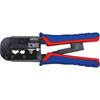 Knipex 97 51 10 SB Crimping Pliers For Western Plugs With Multi-Component Grips 190mm