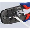 Knipex 97 51 10 SB Crimping Pliers For Western Plugs With Multi-Component Grips 190mm