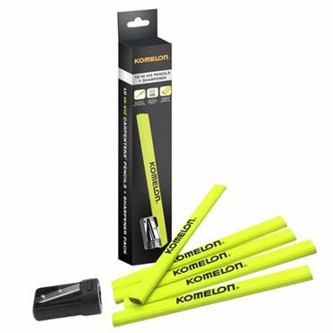 Komelon Carpenters Pencils & Sharpener Set
