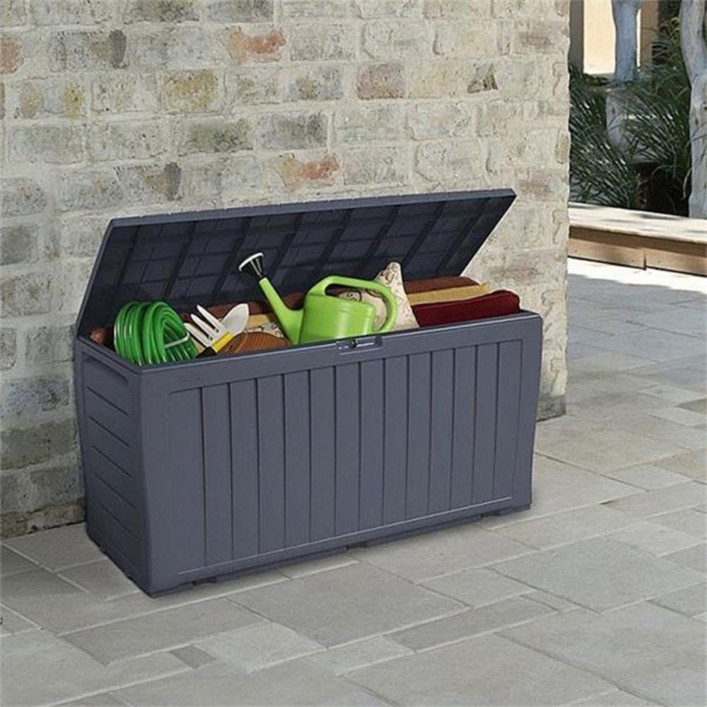 Keter Marvel Plus Garden Storage Box 270L Grey Toolfix Dundalk
