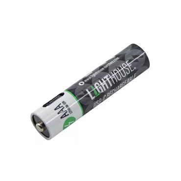Lighthouse L/HBATUSBAAA AAA Li-Ion Batteries USB-C Rechargeable (4 Pack)