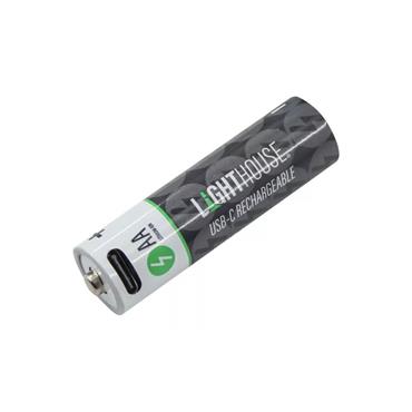 Lighthouse L/HBATUSBAA AA Li-Ion Batteries USB-C Rechargeable (4 Pack)