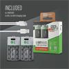 Lighthouse L/HBATUSBC C Type Li-Ion Batteries USB-C Rechargeable (2 Pack)