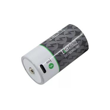 Lighthouse L/HBATUSBD D Type Li-Ion Batteries USB-C Rechargeable (2 Pack)