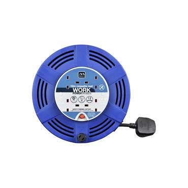 Masterplug LCT1213/4BL 4 Socket Cassette Reel 13 Amp 230v 12m