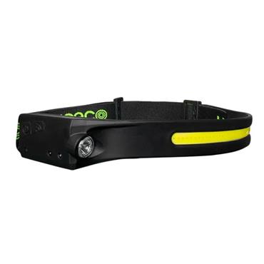 Luceco Flexible Headtorch with Motion Sensor 350lm+150lm USB Rechargeable
