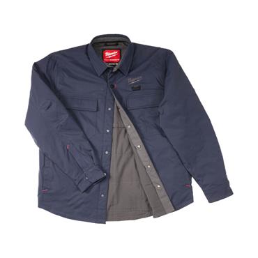 Milwaukee M12HSJBLU-0 HEXON Heated Shacket Mens Navy (Bare Unit)