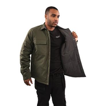 Milwaukee M12HSJGN-0 HEXON Heated Shacket Mens Forest (Bare Unit)