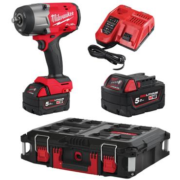 M18FHIW2F12-502P M18 FUEL 18V 1/2" High Torque Impact Wrench (2x5Ah)