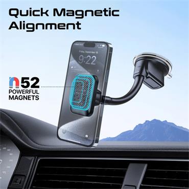 Promate SecureGrip Gooseneck Magnetic Smartphone Mount