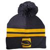 MyWorkwear Navy Bobble Beanie - with embroidered logo
