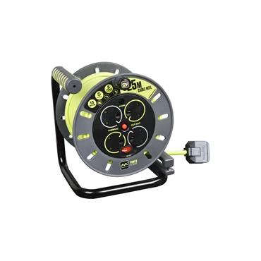 Masterplug OMU25134SL-PX 4 Socket 13 Amp Cable Reel 240v 25m