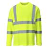 Portwest S278 - Hi-Vis Long Sleeved T-Shirt - Yellow