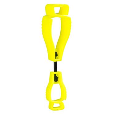Portwest PK40 Metal Free Glove Clip A002 - Hi-Vis Yellow (40 Pack)
