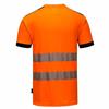 Portwest T181 PW3 Hi-Vis T-Shirt SS - Orange-Black