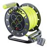 Power Pro XT 25M 220V Open 4 Gang Extension Cabel Reel 