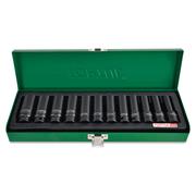 Toptul 3/8"Dr Deep Impact Socket Set 12Pc 8-19mm