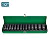Toptul 14 Piece 1/2"Dr Deep Impact Socket Set 10-32mm