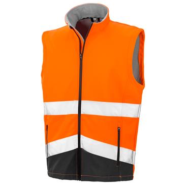 Result Safeguard Softshell Gilet - Orange/Black
