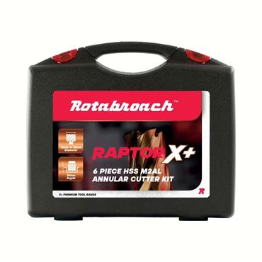 Rotabroach RAPX1222KIT Raptor X 6 Piece Cutter Set (12, 14, 16, 18, 20, 22mm)
