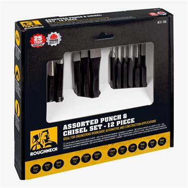 Roughneck Punch & Chisel Set 12 Piece 31-180