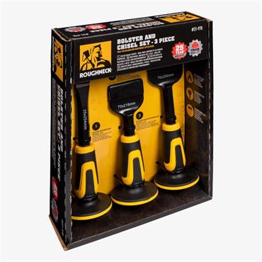 Roughneck Bolster and Chisel Set - 3 Piece 31-970
