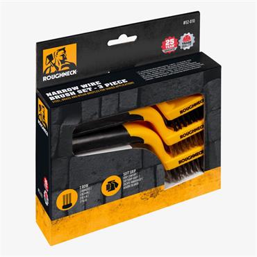 Roughneck Narrow Wire Brush Set - 3 Piece 52-010