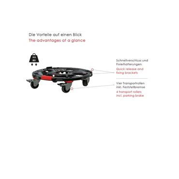 Runpotec 20401 XB 500 APR adapter plate - ROLLER