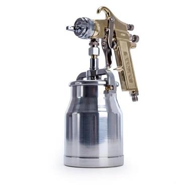 SEALEY Workshop Gold Series Suction Feed Spray Gun 1.8mm Set-Up
