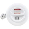 Masterplug SATT0413-4W-MS Four Socket Slimline Cassette Reel Extension Lead, 4 Metres, White