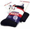 Steel Blue Bamboo Socks - Black 